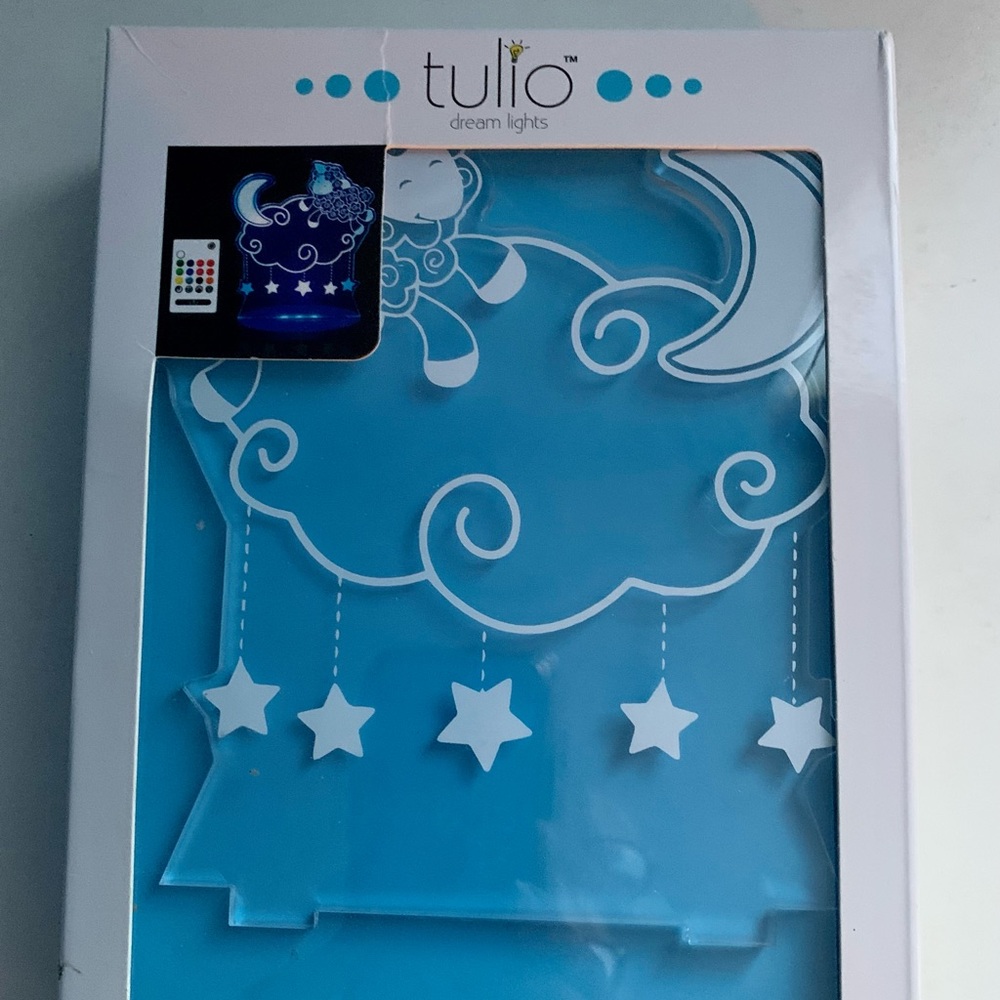 Tulio Dream Lights LED Multicolor Night Light W/Remote Nursery Baby New